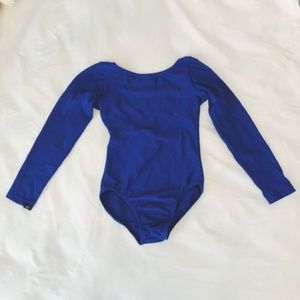 Leos By Kat Navy Blue Long Sleeve Leotard